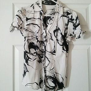 Express short sleeve button-down shirt